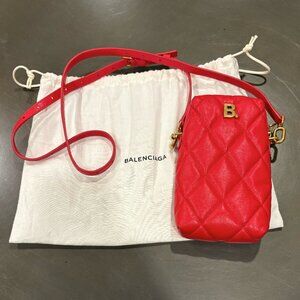 Balenciaga Red B. Touch Rectangle Bag